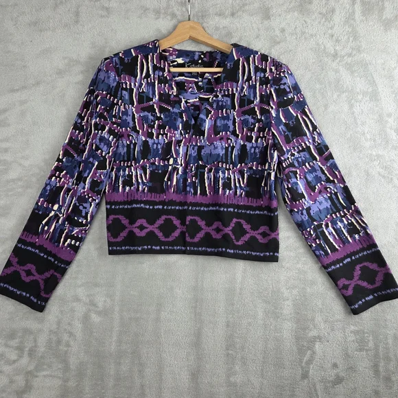 K Studio Colorful Abstract Blazer with Matching Black Dress - Picture 2 of 12
